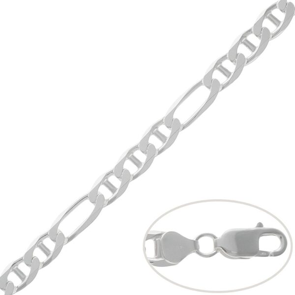 Cadena plata 925mm ancla - 8mm