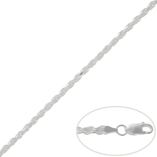 Cordon plata 925mm macizo - 3mm