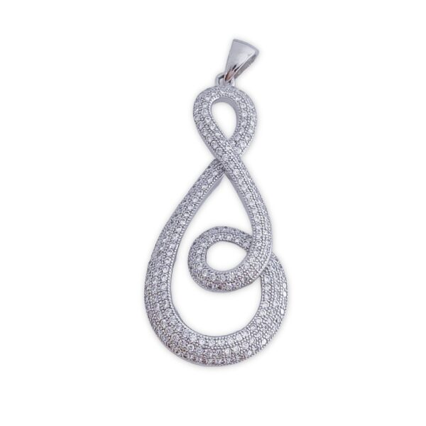 Colgante plata 925mm circonitas