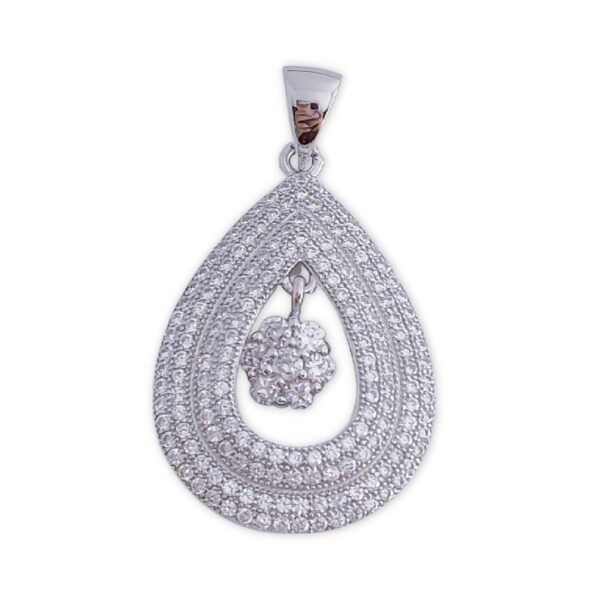 Colgante plata 925mm circonitas