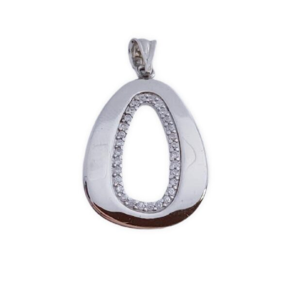 Colgante plata 925mm circonitas