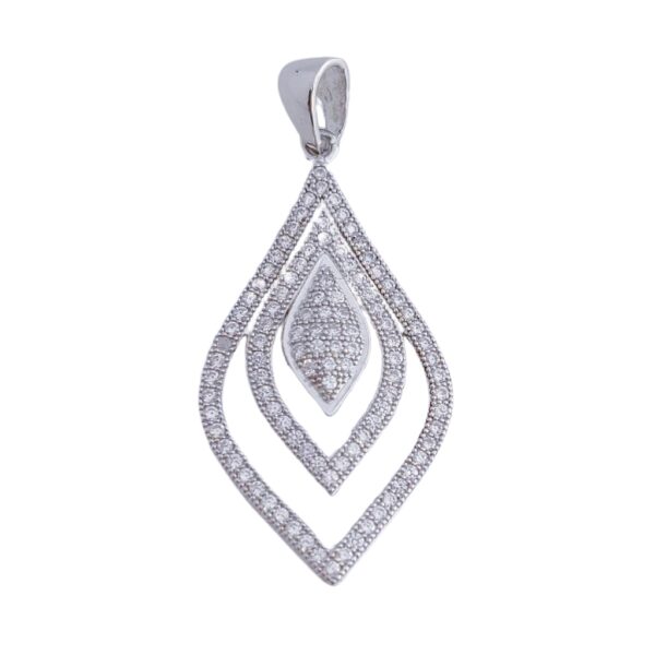 Colgante plata 925mm circonitas