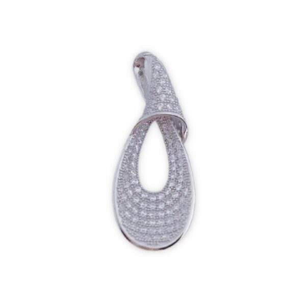 Colgante plata 925mm circonitas