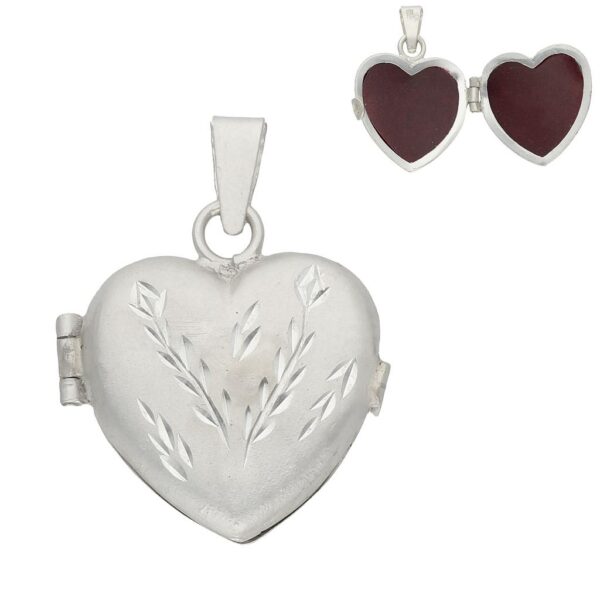 Guardapelo plata 925m corazon - 22x23mm