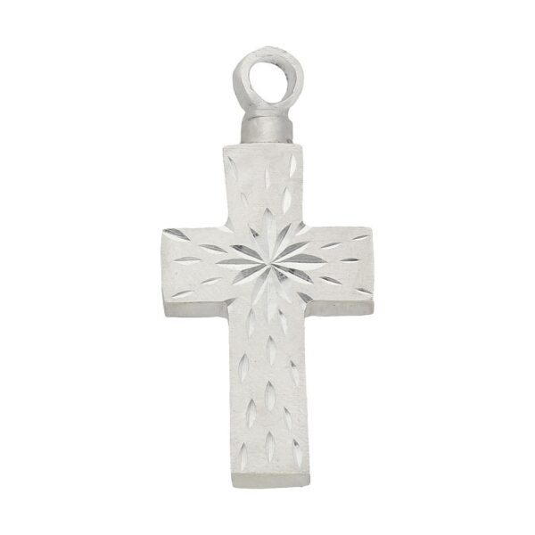 Guardacenizas plata 925mm cruz - 17x34mm