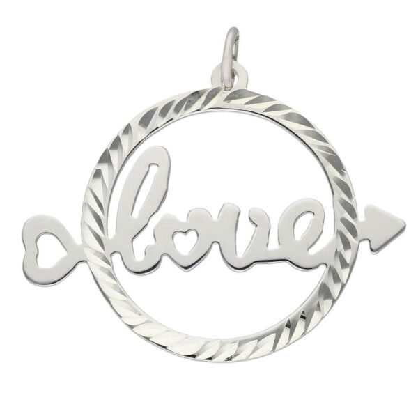 Colgante plata 925mm love