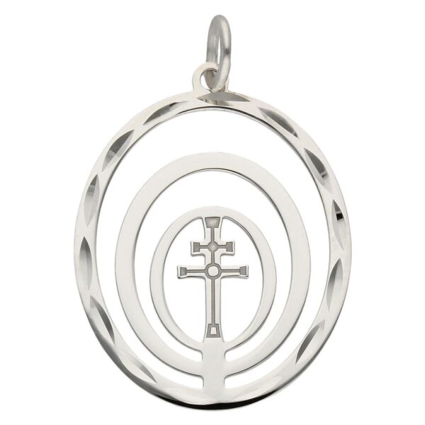 Colgante plata 925mm cruz de caravaca