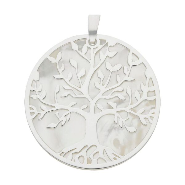 Colgante plata 925mm arbol de la vida nacar - 30mm