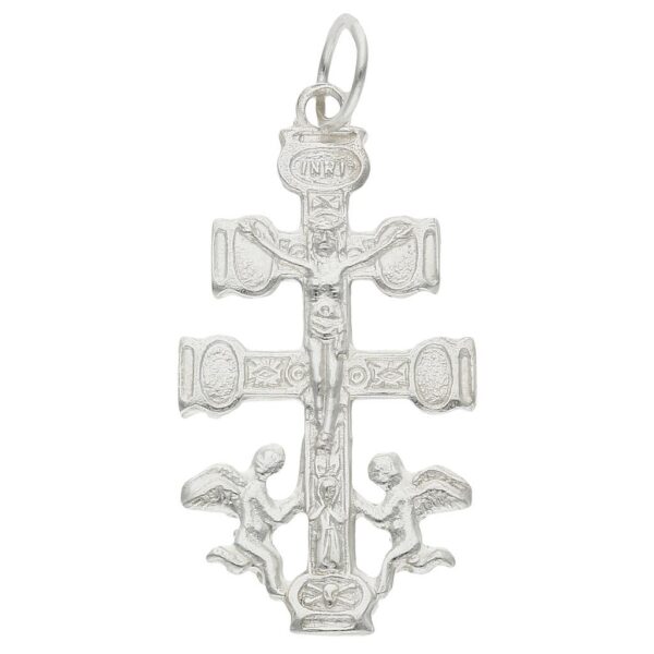 Cruz plata 925mm caravaca - 15x28mm