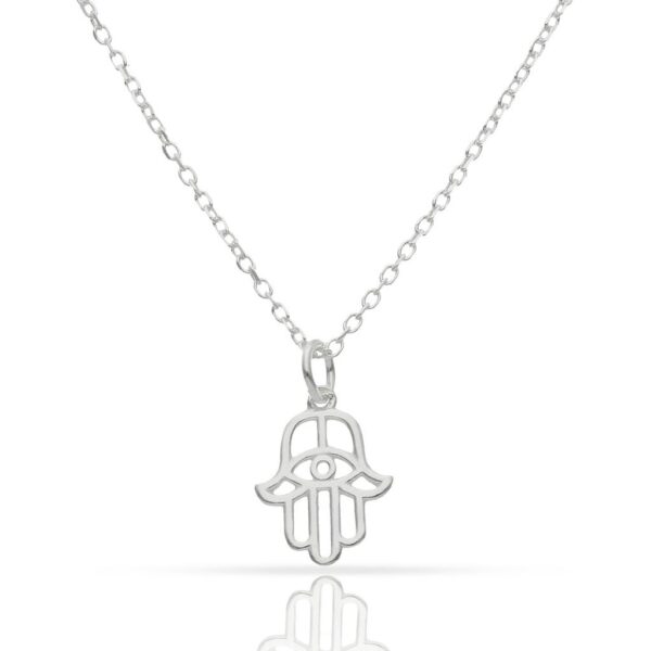 Gargantilla plata 925mm mano de fatima
