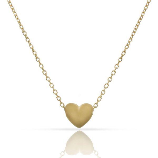 Gargantilla plata chapada oro corazon