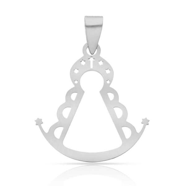 Colgante plata de ley virgen del rocio - 19x20mm