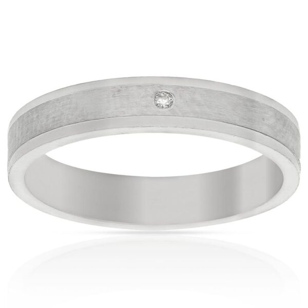 Alianza plata 925mm circonita -  4mm