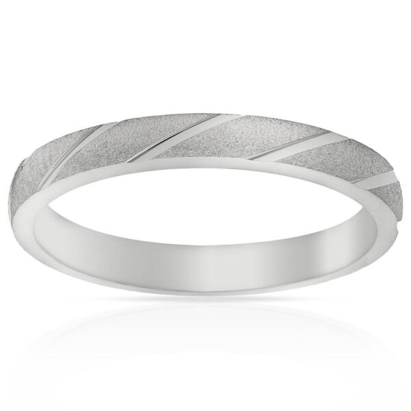 Alianza plata 925mm tallada - 3mm