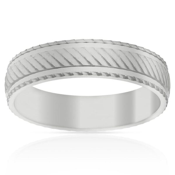 Alianza plata 925mm tallada - 5mm