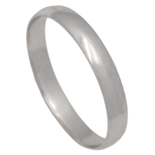 Alianza oro blanco 18kl lisa - 3mm