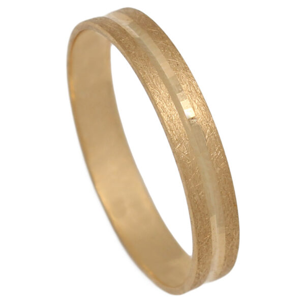 Alianza oro 18kl mate-brillo - 3.50mm