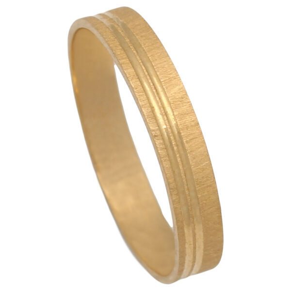 Alianza oro 18kl mate-brillo - 3.50mm