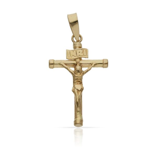 Cruz oro 18kl cristo - 15x24mm