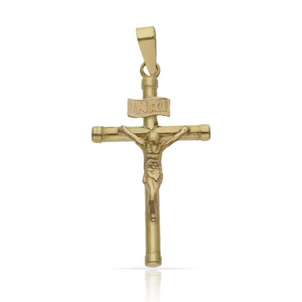 Cruz oro 18kl cristo - 15x24mm