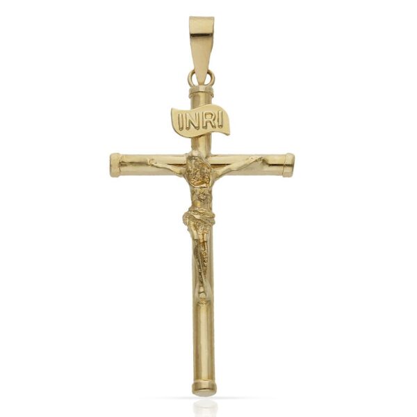 Cruz oro 18kl cristo - 17x32mm