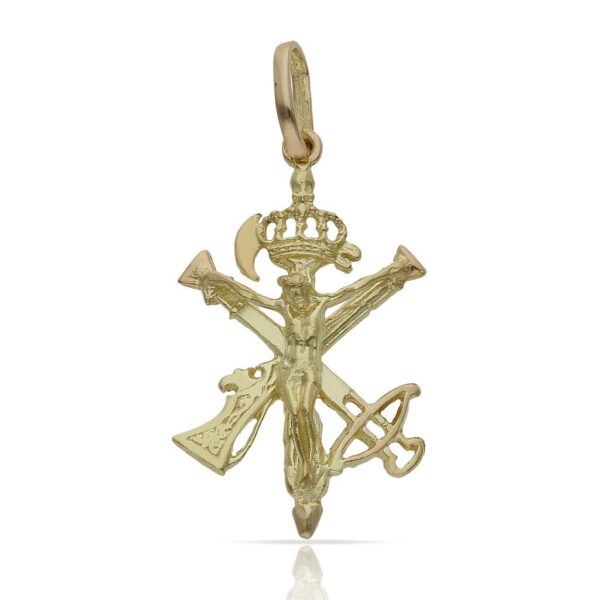 Cruz oro 18kl del legionario -18x28mm