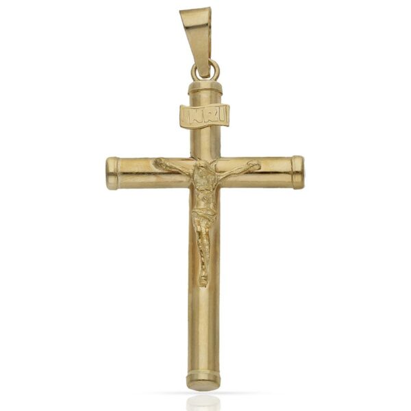 Cruz oro 18kl cristo - 22x38mm