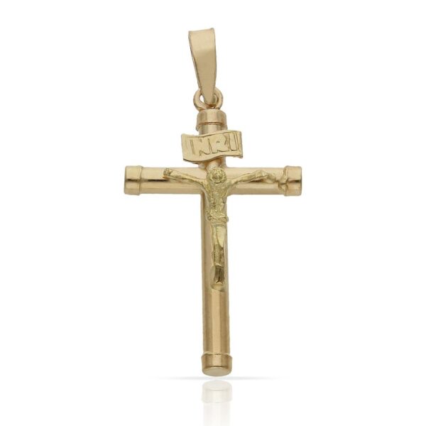 Cruz oro 18kl cristo - 15x28mm