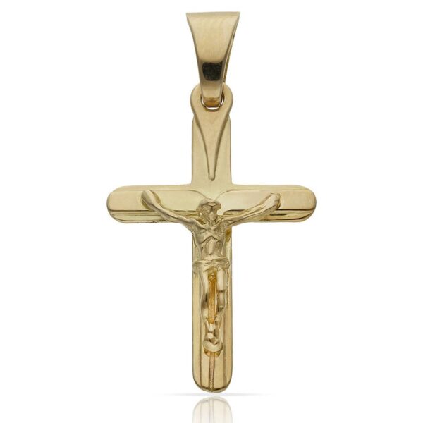 Cruz oro 18kl cristo - 21x33mm