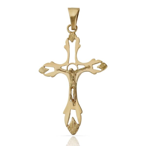 Cruz oro 18kl cristo - 32x50mm