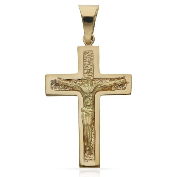 Cruz oro 18kl cristo - 23x36mm