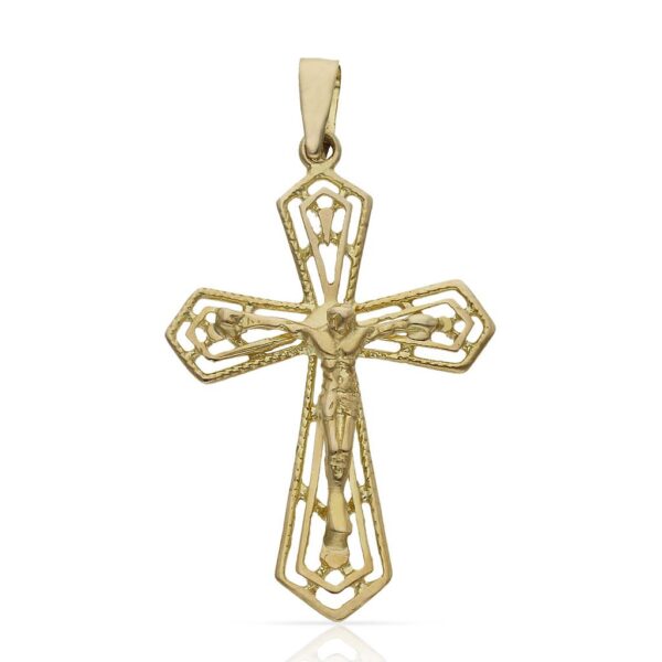 Cruz oro 18kl cristo - 20x30mm
