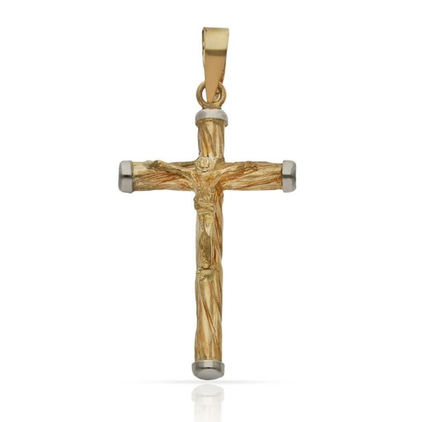 Cruz oro 18kl cristo - 16x28mm