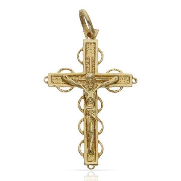 Cruz oro 18kl cristo - 20x32mm