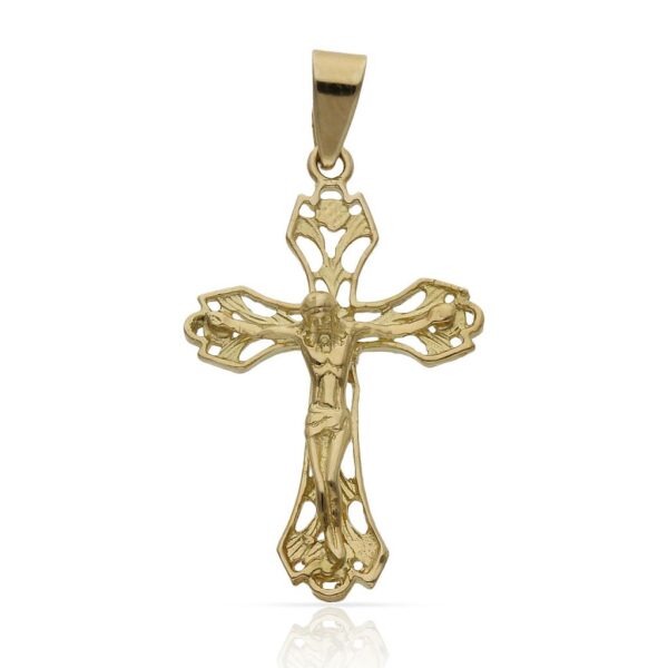 Cruz oro 18kl cristo - 17x28mm