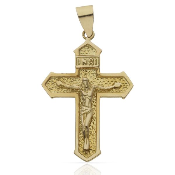 Cruz oro 18kl cristo - 21x31mm