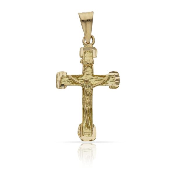 Cruz oro 18kl cristo - 16x27mm