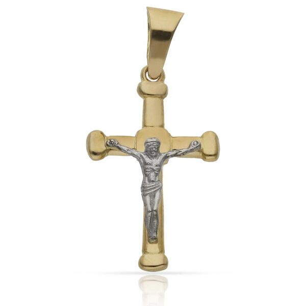 Cruz oro 18kl cristo - 19x31mm