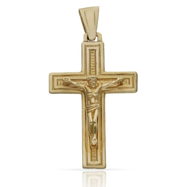 Cruz oro 18kl cristo - 21x35mm
