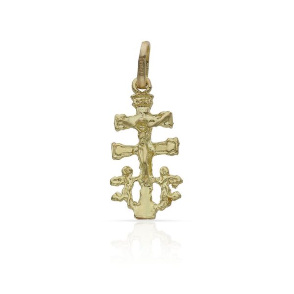 Cruz oro 18kl caravaca - 10x19mm