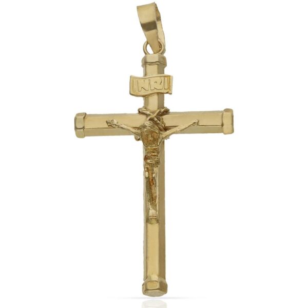 Cruz oro 18kl cristo - 20x34mm
