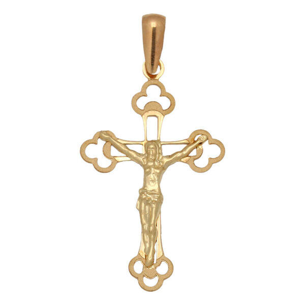 Cruz oro 18kl cristo - 17x29mm