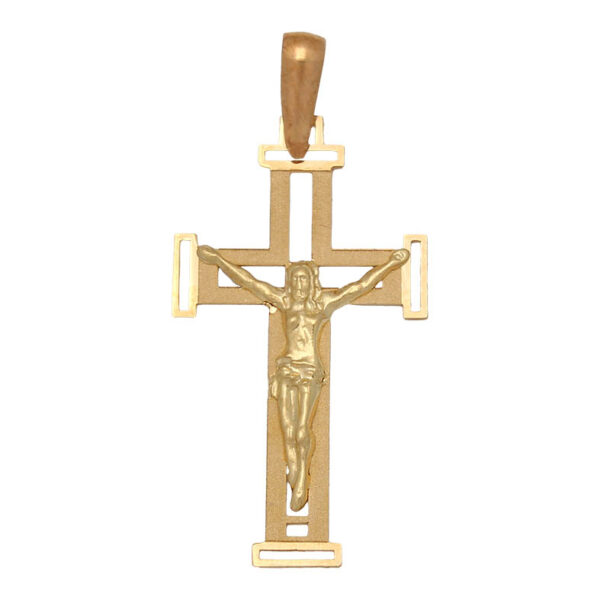 Cruz oro 18kl cristo - 16x28mm