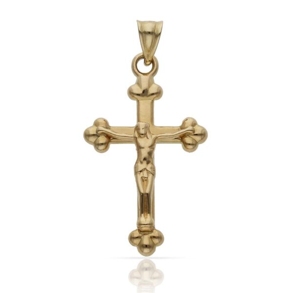 Cruz oro 18kl cristo - 17x28mm