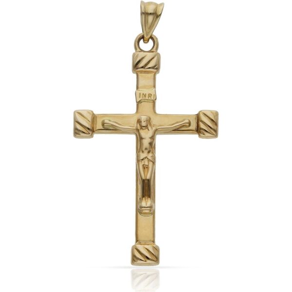 Cruz oro 18kl cristo - 22x36mm