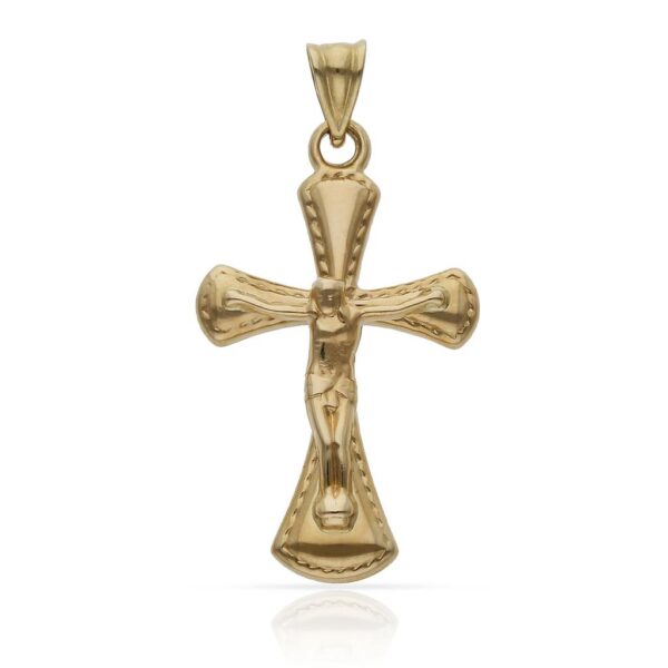 Cruz oro 18kl cristo - 17x28mm