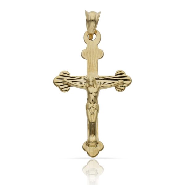 Cruz oro 18kl cristo - 17x28mm