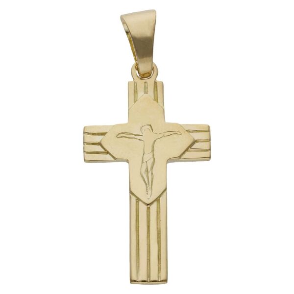 Cruz oro 18kl cristo - 19x35mm