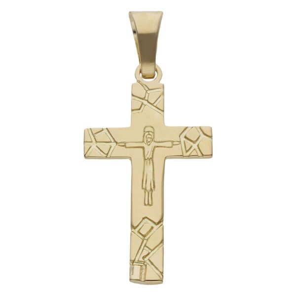 Cruz oro 18kl cristo - 20x35mm