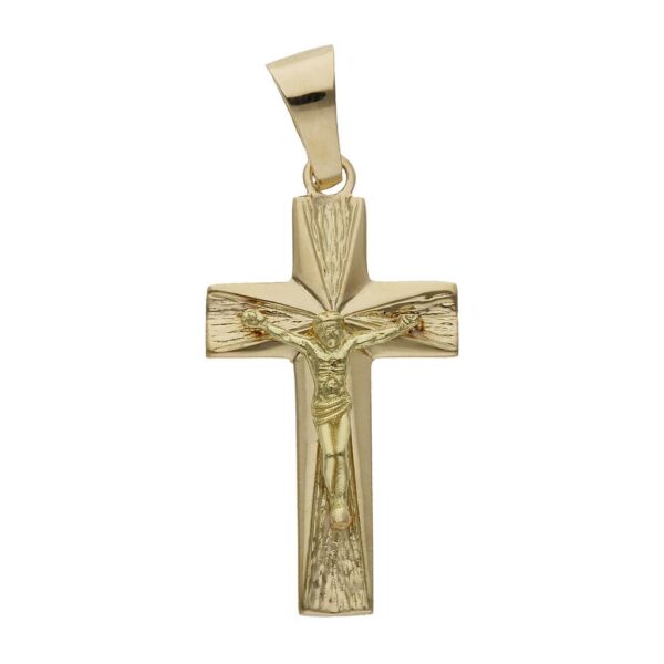 Cruz oro 18kl cristo - 19x35mm